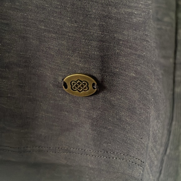 Sherpa Merino Wool Blend Long Sleeve Shirt Women’s Grey Size - Picture 2 of 5